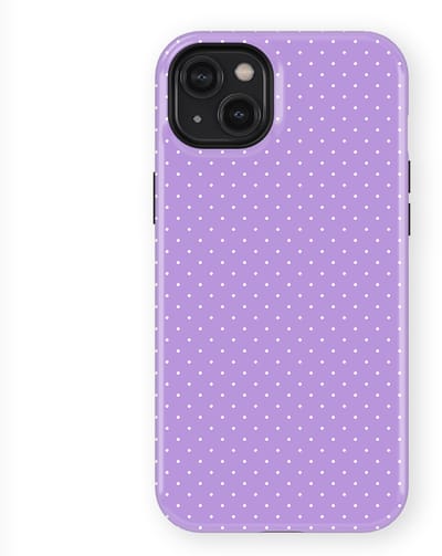 Micro Dots Tough Hoesje geschikt voor iPhone 14 Plus | Geschikt Voor Mag | Stippen Motief Backcover geschikt voor iPhone 14 Plus Mauve Dots