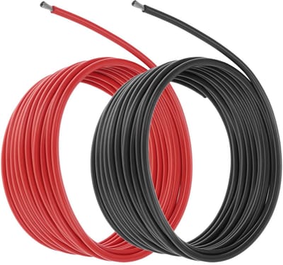 Flexibele 10AWG siliconen elektronicadraad - 2,5M zwart en 2,5M rood - Lage impedantie en zachte draad voor auto