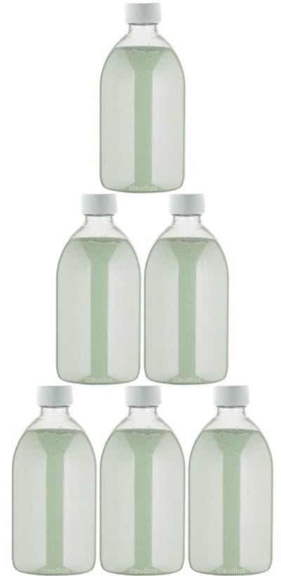 Scrubzout Dennen - 650 gram - Fles met witte dop - set van 6 stuks - Hydraterende Lichaamsscrub