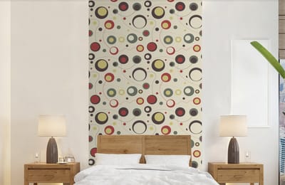 Behang - Fotobehang Cirkel - Lijn - Design - Breedte 120 cm x hoogte 240 cm