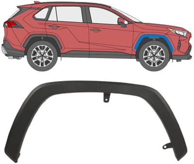 Spatbord sierlijst wielkast voor Toyota Rav4 2018- / Rechts