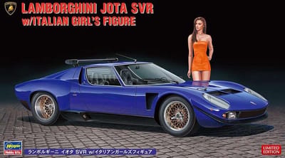 Hasegawa Modelbouwpakket Auto - 20472 Lamborghini Jota SVR with Lady Figure Plastic - 1:24 - Modelbouw