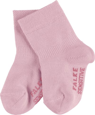 FALKE Sensitive met comfort tailleband katoen sokken baby roze - maat 62-68