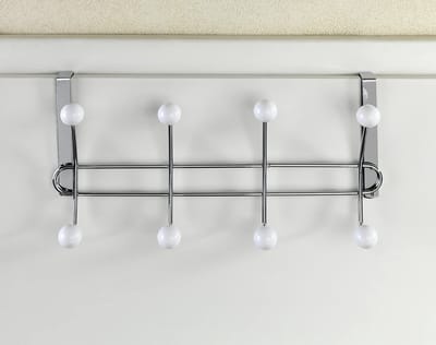 Lissa, deurkapstok met 8 haken, voor deurdikte tot 2 cm