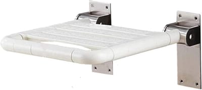 Douchestoel Wandmontage - Opvouwbare Douchekruk - Veilig Douchen - Ruimtebesparend Opvouwbaar - 330 LBS Draagkracht - Wit