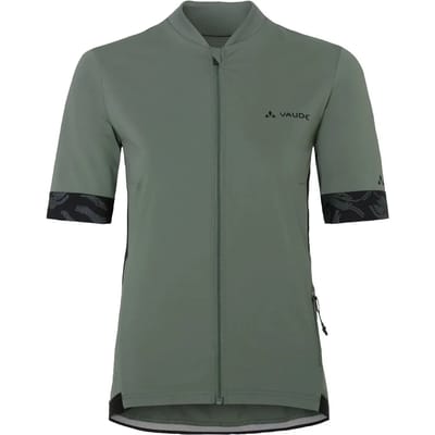 Vaude Bike Kuro Full Zip Ii Korte Mouw Wielertrui Groen 40 Vrouw