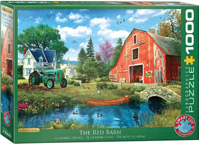 Eurographics - De rode schuur [The Red Barn] - Dominic Davison - 1000 stukjes 68×48cm (b×h) - Legpuzzel