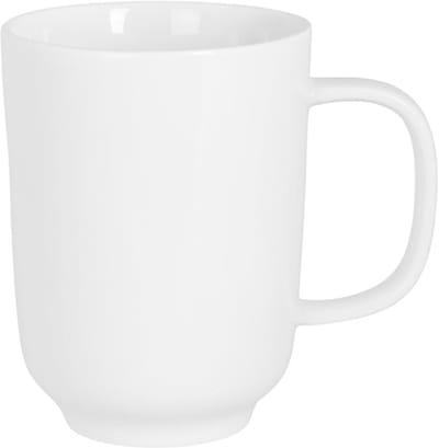 Cosy & Trendy Koffiemokken Moon White 290 ml Set van 4 – Porselein – Vaatwasserbestendig, Magnetronbestendig & Stapelbaar