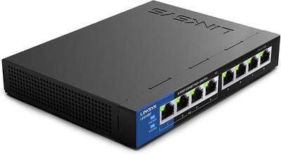 8-Port Unmanaged Gigabit PoE Switch voor Thuis en Kantoor - Tot 1000Mbps Ethernet Switch met 4 PoE+ Poorten