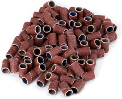 100 stuks schuurdoppen korrel 240 - Schuurhulzen voor manicure, pedicure en nagelkunst