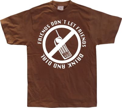 Hybris Friends D 't Let Drink And Dial T-shirt SH-1-10465-LFH3-9on Friends