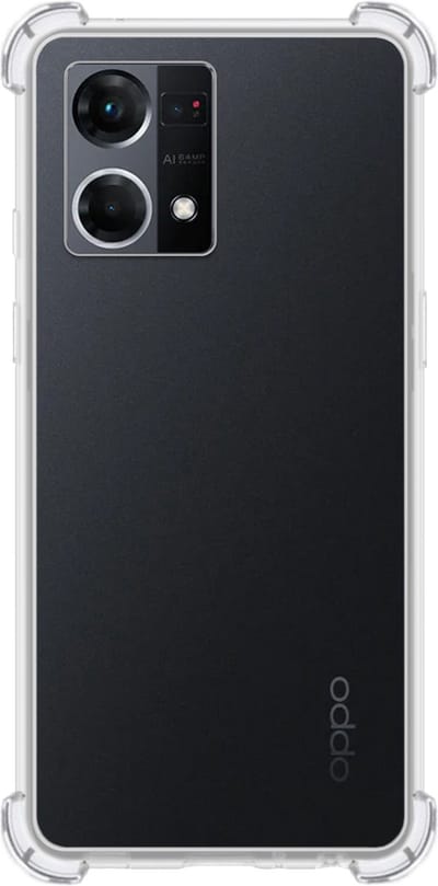 Hoes - Geschikt voor OPPO Reno 7 - Sterk & Shockproof - Siliconen Case - Back Cover - Telefoon Hoesje Shock Proof - Transparant