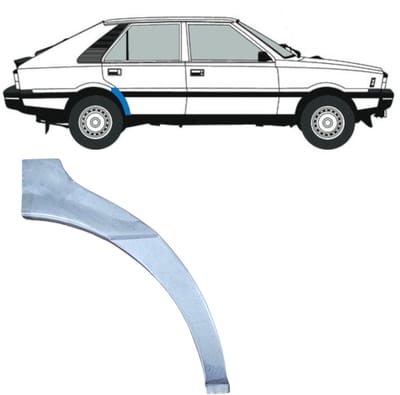 Reparatiepaneel achterspatbord voor FSO Polonez 1978-2002 / Rechts