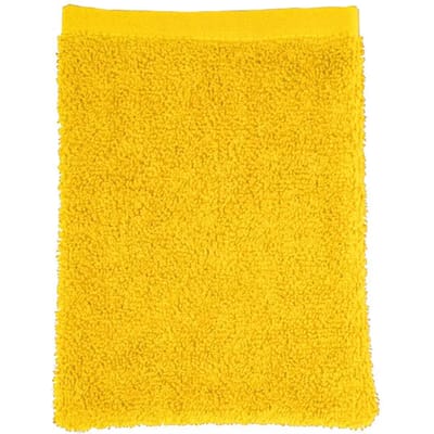The One Towelling Washand - 16 x 21 cm - Washandje - 100% Katoen - Geel
