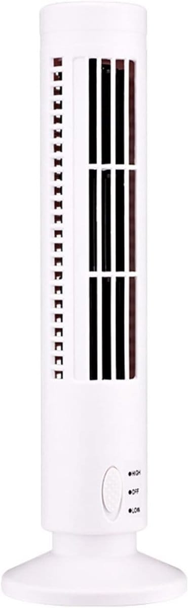 Draagbare luchtkoeler - Mini-koeltorenventilator - Stille werking - Wit - Persoonlijke koeling - USB-desktopairconditioner - Geschikt voor...