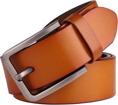 Sorprese Riem Heren - Cognac - Leer - 90 cm - Broekriem - Inkortbaar - Verstelbaar