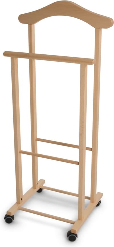 Arredamenti Italia 102 ATRI - Kledingstandaard in Hout - Dressboy -Kleur Natuur - ARIT - Il cuore del legno