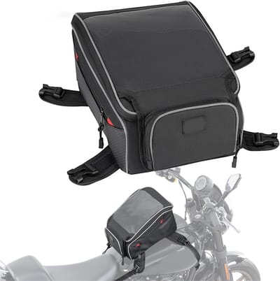 Motorfiets Tanktas - Opbergtas Motor - Navigatie Onderweg - Transparant Telefoonzakje - 1340 gram - Zwart
