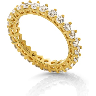 Orphelia 'Paris' Dames 925 Sterling Zilveren Ring - Goud ZR-7540/G