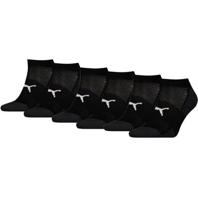 Puma Sport Cushioned Sneakersokken Light 6-pack Zwart-35/38