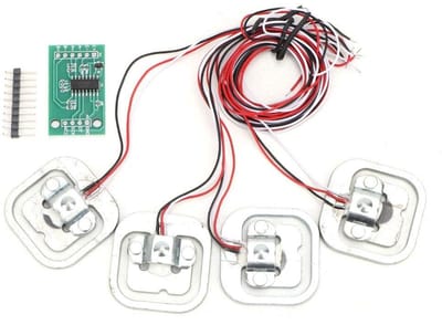 Shopcentral - Load Cell Set - HX711 Module - 50kg Half-Bridge Gewichtssensor Set - Compact - Precisie - Ideaal voor weegtoepassingen - Geschikt voor...