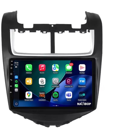 Geschikt voor Chevrolet Aveo 2011-2017 | 9" Android 14.0 Autoradio | Apple CarPlay & Android Auto | 2GB RAM & 32GB opslag | Draadloze verbinding | HD Touchscreen | FM, AM, DAB+ Radio | Bluetooth handsfree bellen Verhoog de technologie in je