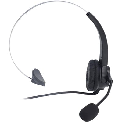 USB Headset Ruisonderdrukkend Verstelbaar Volume Hoofdband Enkel Oor Bedraad Computer Hoofdtelefoon met