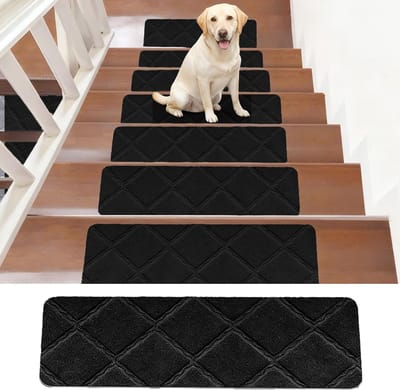 Unyqoos® Zelfklevende trapmatten voor binnen, antislip en herbruikbaar voor veilig gebruik