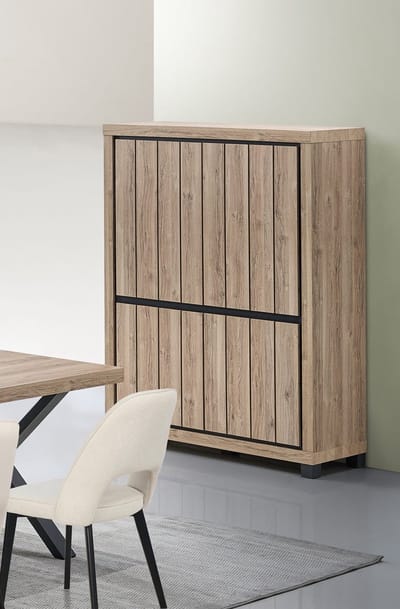 Belfurn Barkast Eduard 128 cm – Summer eik decor – drankkast met opbergruimte