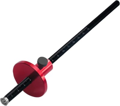 Aftekengereedschap Houtbewerking - Markeerpen Precisie - Ambachtelijk Detailleren - Instelbare Lineaire Gids - 224 cm Lengte - Aluminium
