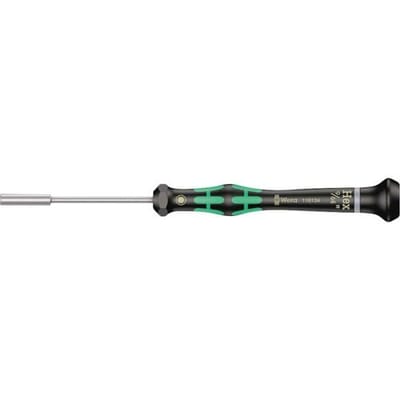 Wera 2069 Dopschroevendraaier Elektronica en fijnmechanica Sleutelbreedte (metrisch): 3.6 mm Sleutelbreedte (inch): 9/64 inch Koplengte: 60 mm