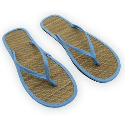 Vrouwen Platte Slippers Slippers Comfortabele Antislip Sandalen Bamboe Rotan Slippers Thuis Badkamer Mode Slippers Zapatos 39 gray