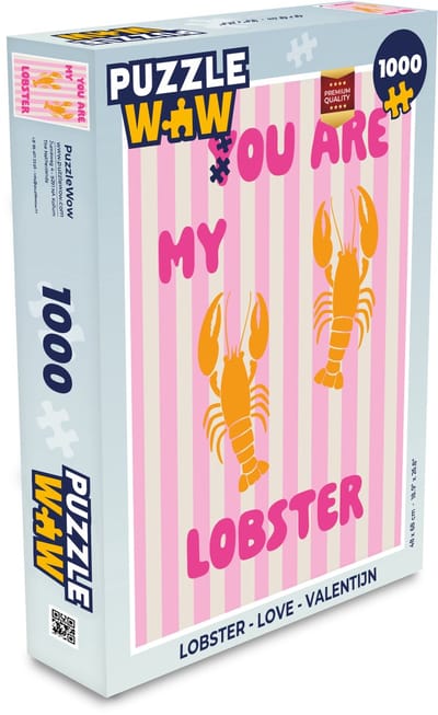 Puzzel Lobster - Love - Valentijn - Legpuzzel - Puzzel 1000 stukjes volwassenen