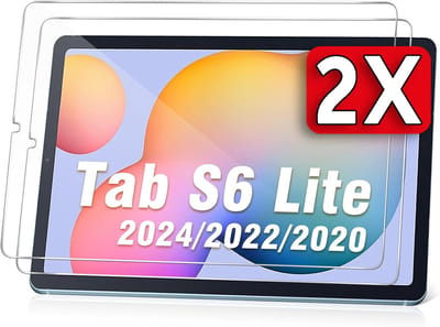 Casemania Glas Geschikt voor Samsung Galaxy Tab S6 Lite (2024, 2022 & 2020) - Screenprotector Glas Gehard - Tempered Glass - Volledige Bescherming - 2 Stuks