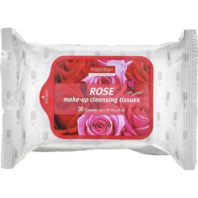 Make-up Reinigingsdoekjes, Roos, 30 Doekjes pink