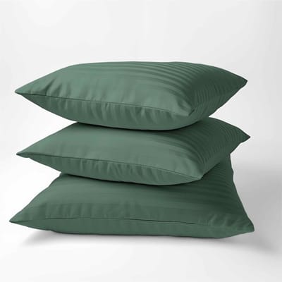 Detexpol Kussensloop Pure Olijfgroen Katoen Satin 40x40 cm