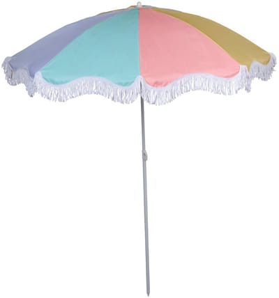 Arti Casa Strandparasol Ø160 cm – Verstelbare Stokparasol 115–190 cm – Lichtgewicht Tuinparasol met Kleurrijk Doek – Ideaal voor Schaduw op Strand, Camping of Tuin