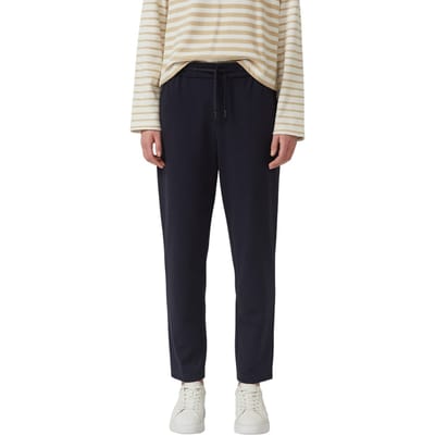 Damesbroek Relaxed Fit met Tapse Pijpen en Elastische Taille s.Oliver