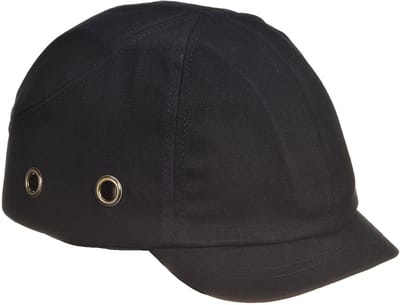 Portwest Stootpet met korte klep PW89 - Zwart - One size