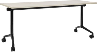 CAVI - Inklapbaar bureau - Lichthout/Zwart - 180 x 60 cm - Staal