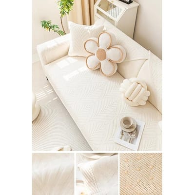 Minimalistische Korte Pluche Bankmat Winter Verdikte Pluche Zitkussen Nieuwe Herfst- en Winterbankhoes met Velours Hoes 70x70cm