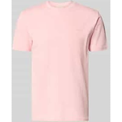 Gant Solid Color Micro Textured Cotton Short Sleeve Polo Pullover Avond Blauw / male
