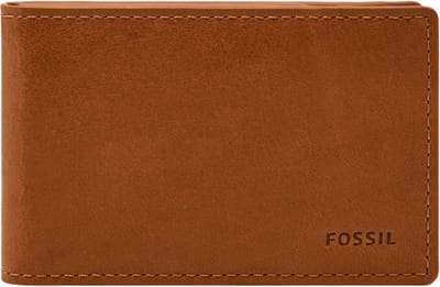 FOSSIL Portemonnee Andrew FPW Bifold Saddle Bruine