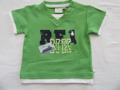 noukie's , jongens, t-shirt korte mouw , groen RF1 NK , 12 maand 80