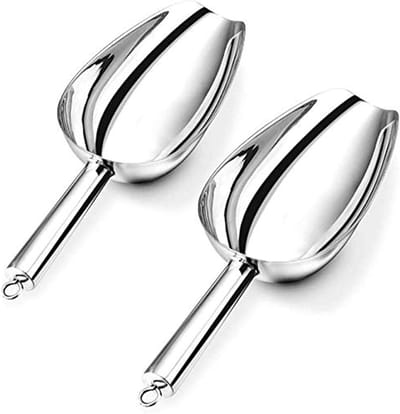 Set van 2 IJslepel en Meetscheppen, Geschikt voor Keuken, Bar en Feestjes, Vaatwasserbestendig en Multifunctioneel - 125ml