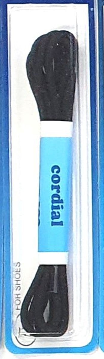 Cordial - Schoenveters - zwart rond - veterlengte 200 cm 9-11 gaatjes