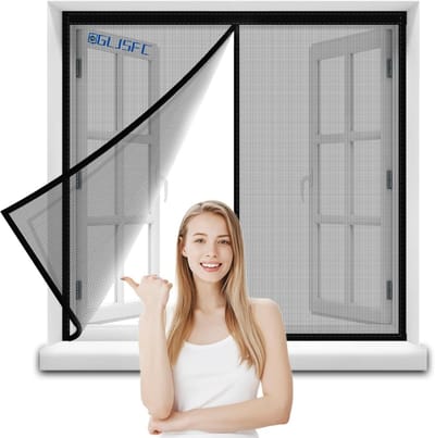 Magnetisch Hor Voor Deur en Raam 105x105cm - Automatisch Sluitend Insectenhor