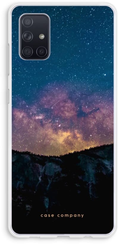 Case Company® - Hoesje geschikt voor Samsung Galaxy A71 hoesje - Travel to space - Soft Cover Telefoonhoesje - Bescherming aan alle Kanten en Schermrand