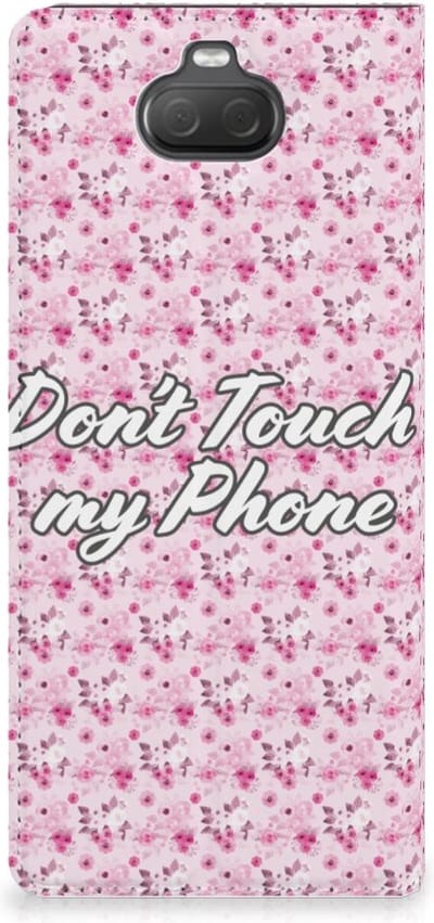 Sony Xperia 10 Design Case Flowers Pink DTMP