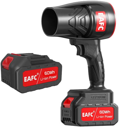 LUMÉ STORE Bladblazer - Luchtblazer - Blower - Stofblazer - 1 Accu - 60Wh - Borstelloos - One-touch bediening - Turbo - Zwart